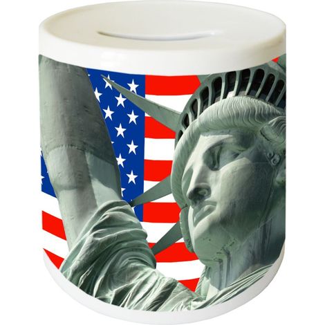 Tirelire ronde United States par Cbkreation