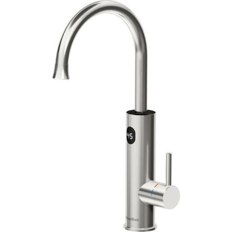 Robinet avec chauffe-eau instantané cuisine, robinet électrique 3200W cuisine affichage numérique LED robinet de cuisine robinet mitigeur inox cuisine rotation 360° robinet évier cuisine IPX4 étanche (1/4)