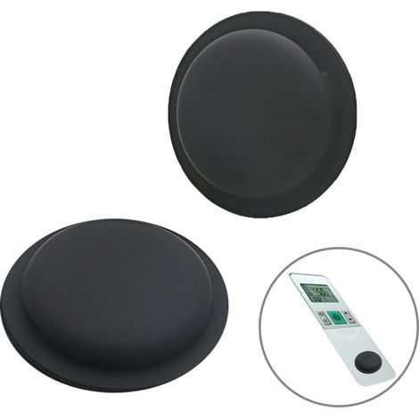 Etui Protection AirTag - Silicone Écologique Anti-Rayures - Adhésif Puissant Réutilisable - Pour iPhone iPad Portefeuille Télécommande - Lot de 2 Noir (1/5)