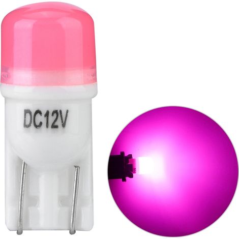 10 Ampoules 12V 8000K Feux De Position Signalisation Porte Parking Indicateur Voiture Rose (1/5)