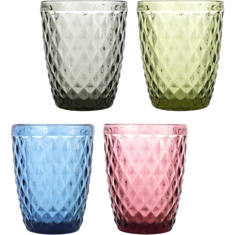 MAURY'S BICCHIERE IN VETRO KING PER ACQUA DA 240ML IN COLORE ASSORTITO