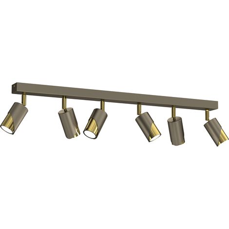 Rail spots 6 orientables or GU10 15W Shift Luminex