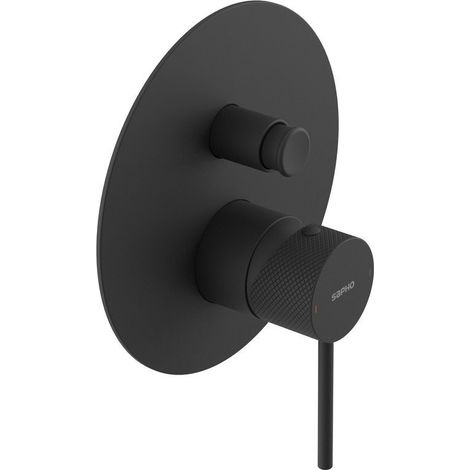Sapho Ultrasan - Mitigeur encastré 2 sorties, avec corps d’encastrement, noir mat UT042VB (1/2)
