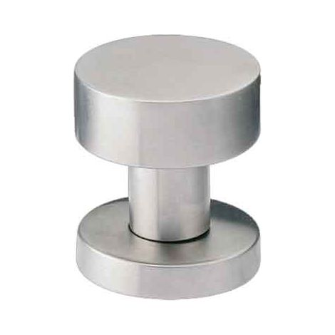 POMOLO FISSO INOX 'PIANO' Ø 52 mm - Colore Inox satinato