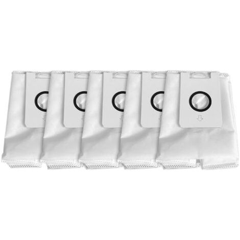 Compatible avec les sacs �� poussi��re de l'aspirateur Midea Q9, les accessoires, les consommables, les filtres et les sacs de collecte de poussi��re (5 pi��ces) de l'aspirateur Station Q9.