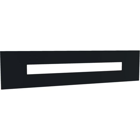 Applique Moderna Rettangolare Wally Metallo Nero 1 Luce  2G11 71Cm (1/5)