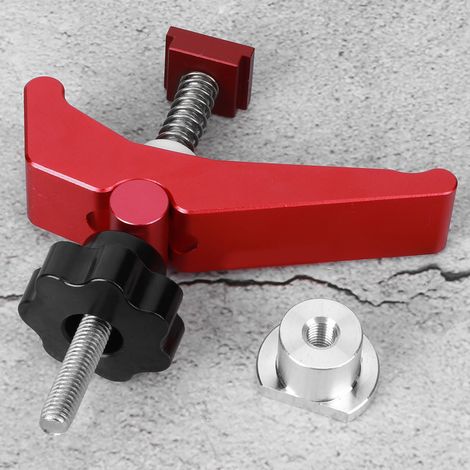 Serre-joint pour le travail du bois, serre-joint à dégagement rapide en alliage d'aluminium, butée de positionnement à rainure, outil fixe (1/5)