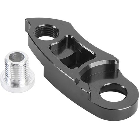 Rallonge de patte de dérailleur arrière pour vélo, accessoire de cyclisme en alliage d'aluminium noir. (1/5)