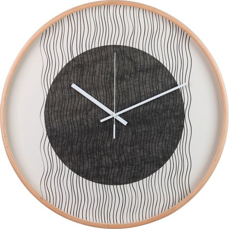 Wanduhr aus natürlichem Metall, 60 x 4,5 x 60 cm (1/5)