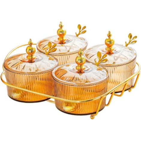 Plateau de service de fruits secs et de condiments de luxe pour fêtes, mariages et autres occasions spéciales. (1/3)