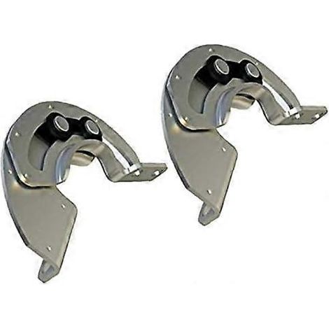 Charnière de porte invisible à 90° pour équipement industriel. en acier au carbone. pour porte d'armoire. à butée coulissante fixe. à deux pattes (1 paire). 76 x 38.5 mm (1/4)
