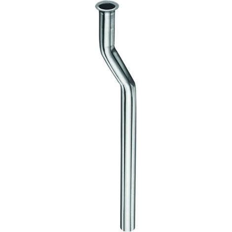 Raccordo di scarico per lavastoviglie, diametro 18 mm, lunghezza 293 mm, cromato