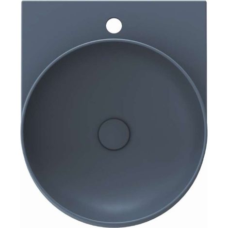 Ravak Yard - Lavabo 41x50 cm, sin rebosadero, agujero para grifo, Deepsea Blue XJX07240000 (1/5)