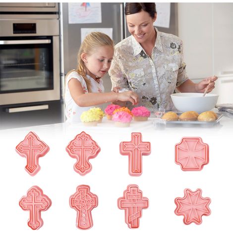 Emporte-pièces 3D (8 ou 10 pièces) - Moule à biscuits de Noël - Tampon à biscuits manuel
