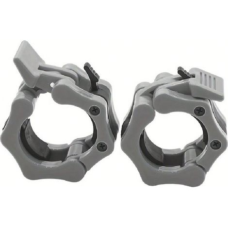 2 pièces de pinces d'haltères en ABS durables, verrouillage à clip sécurisé, pour la musculation et l'entraînement de force, taille 2 pouces, équipement de gym (1/4)