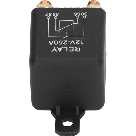 Relais de Démarrage Robuste 12 V 250 A avec Puissance de Démarrage élevée, Acier Inoxydable pour Camion Bateau Marin (1/5)