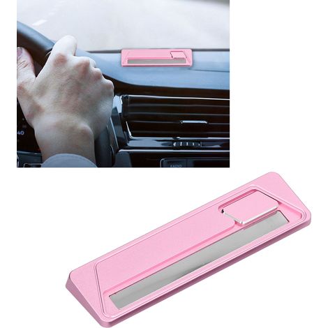 Panneau de stationnement temporaire, plaque d'immatriculation mobile pour véhicule, panneau de stationnement caché personnalisé, panneau de stationnement mobile rose (1/5)