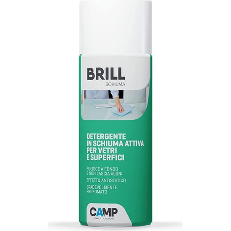 Brill schiuma 400 ml detergente attivo per vetri e superfici