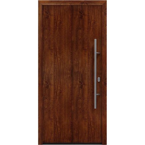 Hörmann Ecostar Haustür "ISOPRO IP 010", dark oak, 110 x 210 cm (B x H), DIN Rechts
