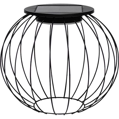 Sulion - Borne Solaire LED Extérieure Sphérique Aluminium Noir 12h (1/5)