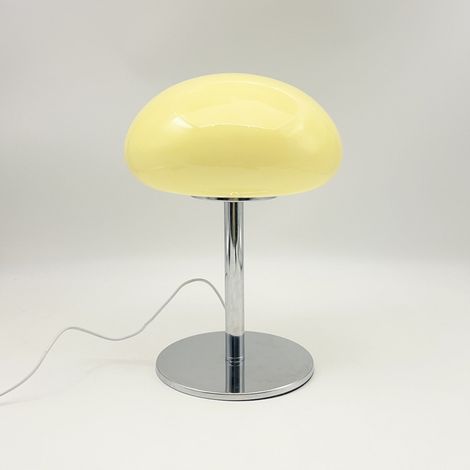Lampe de Table LED Champignon 9W, 3 Couleurs de Lumière, USB/Prise EU, Lampe de Chevet Décorative pour Chambre, Crème (1/5)