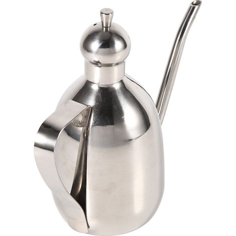 Stück 0,35 l Edelstahl-Olivenölspender/Essigkanne/Flasche für den Heimgebrauch in der Küche (1/5)