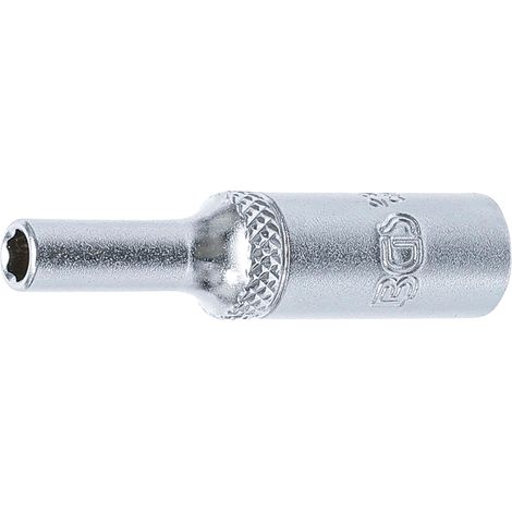BGS Steckschlüssel-Einsatz Super Lock tief Antrieb Innenvierkant 6,3 mm (1/4") SW 4 mm - 2964 (1/3)