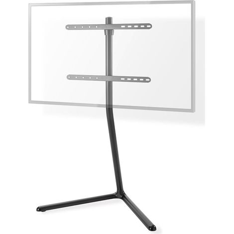 Soporte tv de suelo 49 - 70 - peso maximo de pantalla compatible 40 kg v shape design correa antivuelco cierre a presion acero aluminio negro