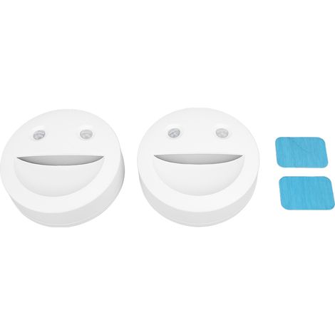 Ortviai Veilleuse LED avec capteur de mouvement, 4 modes, lumière chaude/blanche 2700K/5000K, aimantée, 2 pièces (1/5)
