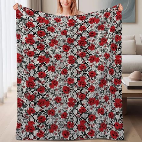 Couverture de lit en polaire, jeté doux et chaud idéal pour le printemps, légère et luxueuse en microfibre de polyester, décoration intérieure cosy, ajout parfait à la décoration intérieure, cadeau at (1/4)