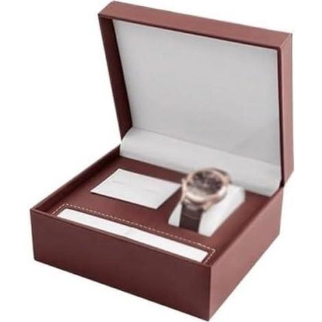 Scatola porta orologi - Scatola porta gioielli - Per esporre oggetti da collezione - Resistente ai graffi - 1 kg - Effetto legno (1/3)