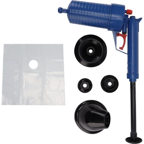 Pistolet de vidange d'air à haute vitesse, pression de flux d'air, piston de toilette, économie d'effort, pistolet d'évier pour salle de bains et cuisine