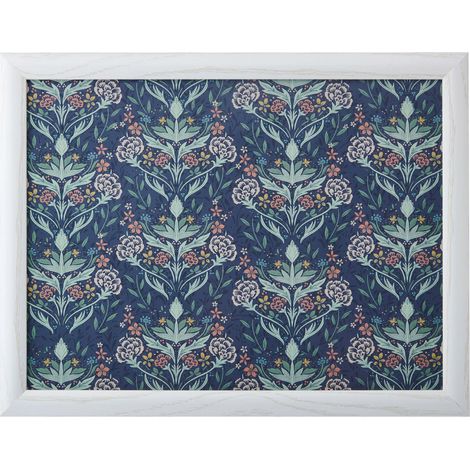 Creative Tops Floral Print Laptop-Tablett mit Kissen, Sitzsack gepolstert, Portable Lap Desk Laptop Tablett, 44 cm x 34 cm x 6 cm