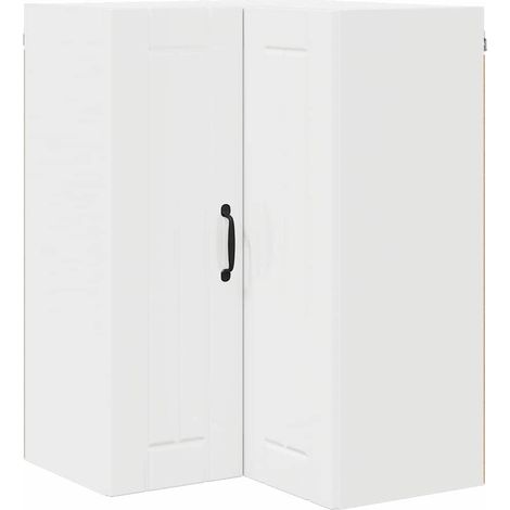Meubles de Rangement,Armoire de cuisine avec étagère Blanc brillant 57 x 57 x 80 cm CFW423682 (1/5)