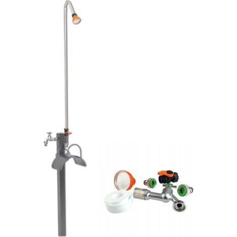 Gartendusche Garten-Set: Brause, Wasserhahn, Schlauchhalter Bradas AG8301 1585 (1/4)
