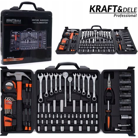Werkzeugset, 1140-teilig, 140-teilig, Kraft&Dele-Koffer (1/5)