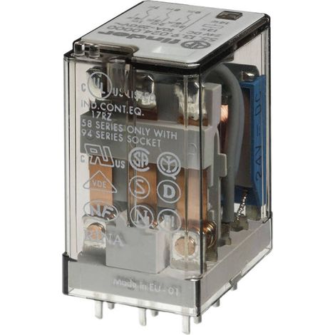 Finder 55.13.9.012.0000 Relè per PCB 12 V/DC 10 A 3 scambi 1 pz.