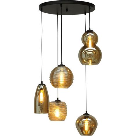 Lampe suspension Vide Quinto 5 Ø 50 cm - 2262-05-50-5-05-1236