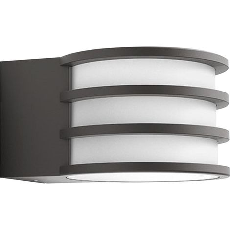 Philips – Applique murale extérieure 1x9.5W en aluminium anthracite – IP44, compatible Alexa, Google Assistant, Apple HomeKit – Éclairage intelligent (1/5)