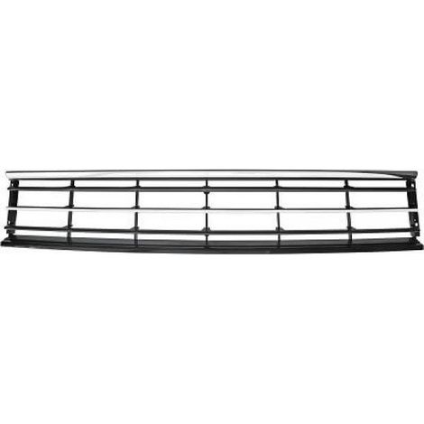 Grille de pare-choc avant centrale noire 2 baguettes chromées Volkswagen Passat B7 Highline 2010-2014