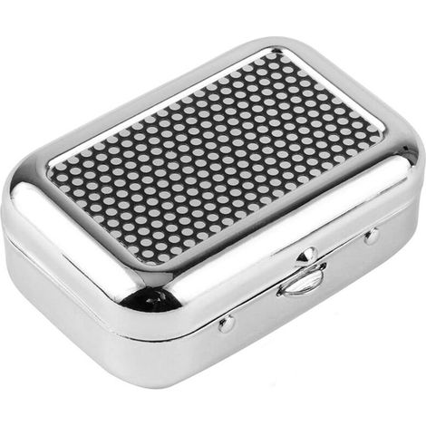 Cendrier de poche portable blanc, cendrier de voyage compact avec patch adhésif pour voiture et extérieur (1/5)
