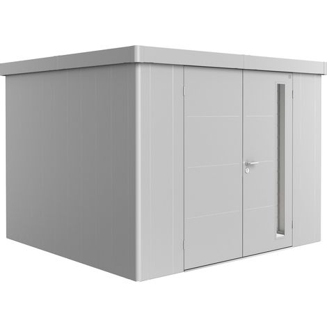 Casetta da Giardino in Metallo NEO 3C Biohort con Porta a Due Battenti  Grigio Scuro Metal (1/5)