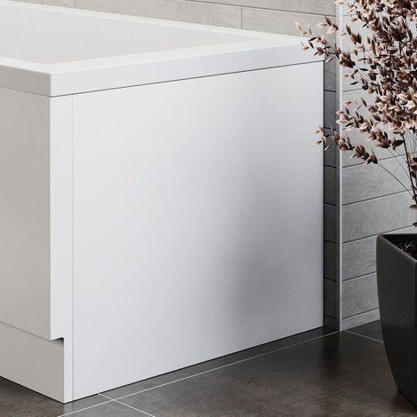 Modern Acrylic End Bath Panel Gloss White Finish 800 Bathroom (1/3)