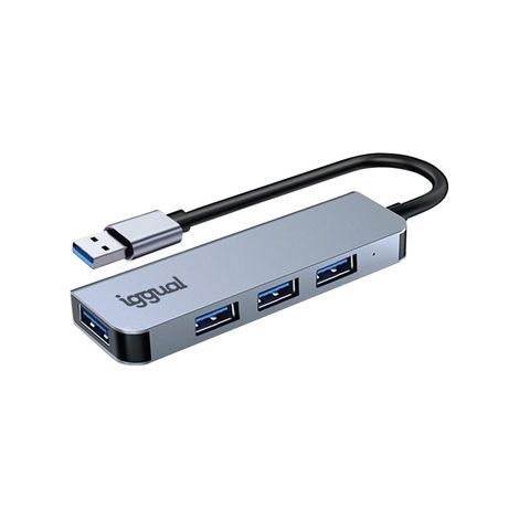 iggual Hub USB-A 3.0 x 4 puertos HUB-A-4p