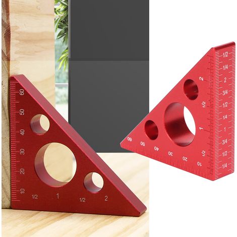 Dreieckiger Höhenmesser aus Aluminiumlegierung, dickes Höhenlineal, Messwerkzeug für Holzbearbeitung und Heimwerkerprojekte (1/5)