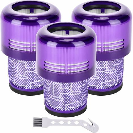 Filtre pour Dyson V11,3 Packs Filtres de remplacement pour Dyson V11 V15 SV14 SV17 SV22 Detect Animal Absolute Extra Pro Torque Drive Motorhead Aspirateur, Remplacer DY-970013-02