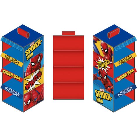 Cintre Organisateur De Placard - 4 niveaux - Spiderman -29x28x65 cm