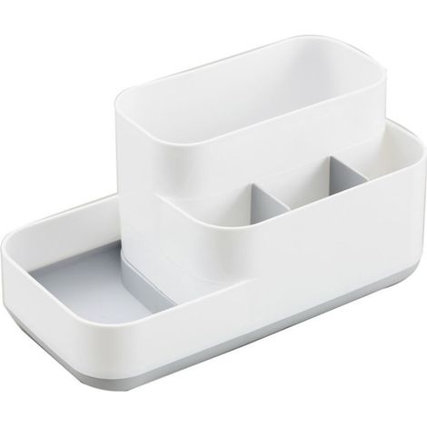 Boîte à Compartiments, Plastique, 23 x 13 x 12 cm（gris）