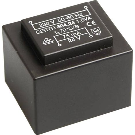 Gerth PT304802 Trasformatore per PCB 1 x 230 V 2 x 24 V/AC 1.80 VA 37 mA (1/3)