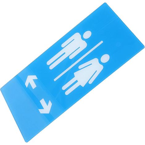 Ensemble de panneaux de signalisation de toilettes en acrylique (4 pièces) (1/5)
